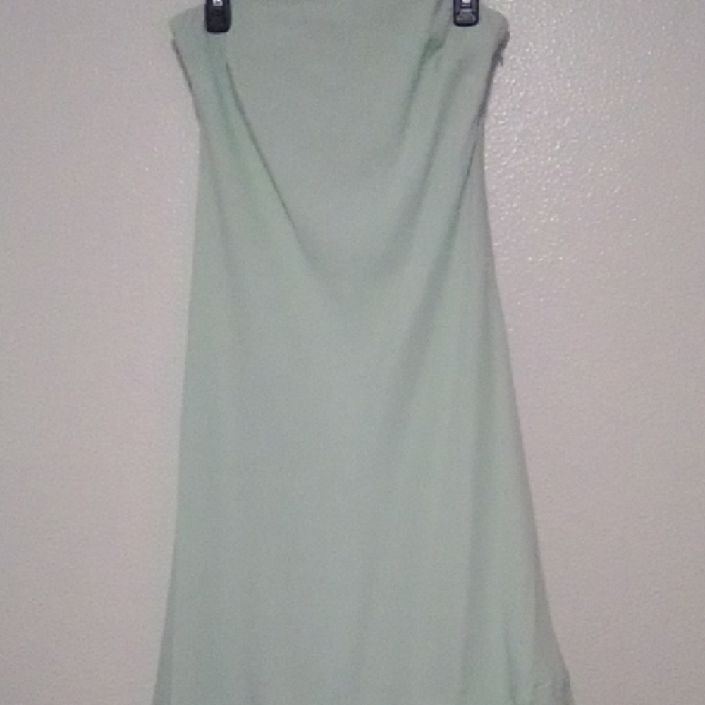 Babaton Strapless Light Green Dress